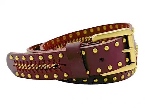 Ceinture Altaïr Burgundi cuir - Sophie Cano Paris