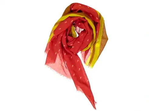 Foulard Autobahn Rouge - Sophie Cano Paris